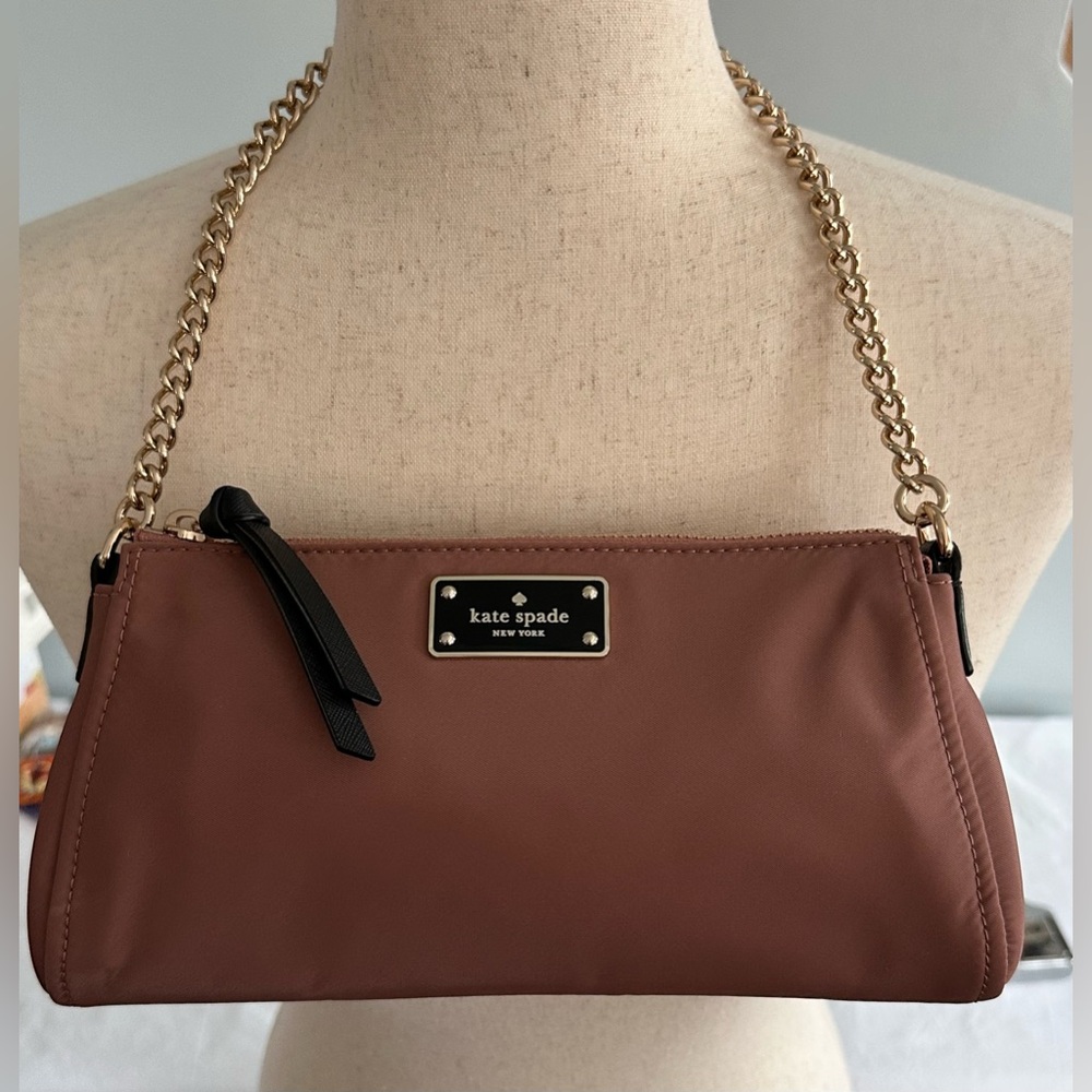 Kate Spade!! ♠️ New York Jane Wilson Road shoulder/hand bag Purse Sparrow